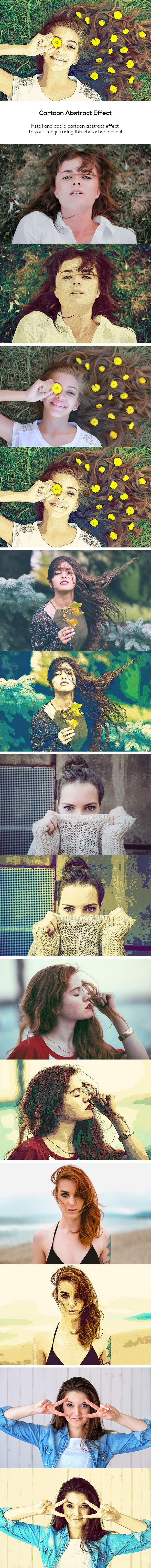 Cartoon Abstract Effect - Photo Effects Actions
