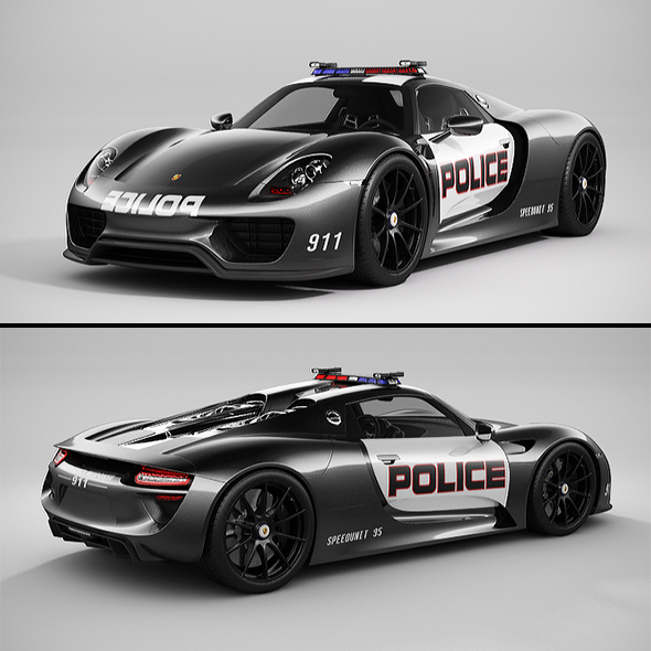 3DOcean Porsche 918 Spyder Police 20903126 3DOcean Porsche 918 Spyder Police 20903126