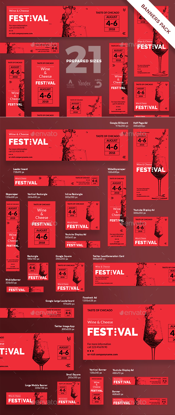 GraphicRiver Wine Festival Banner Pack 20903250 GraphicRiver Wine Festival Banner Pack 20903250
