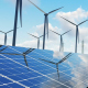 Solar Panels and Wind Turbines Background - VideoHive Item for Sale