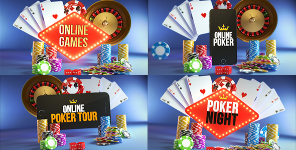 Poker Casino Logo Reveal Modular Pack
