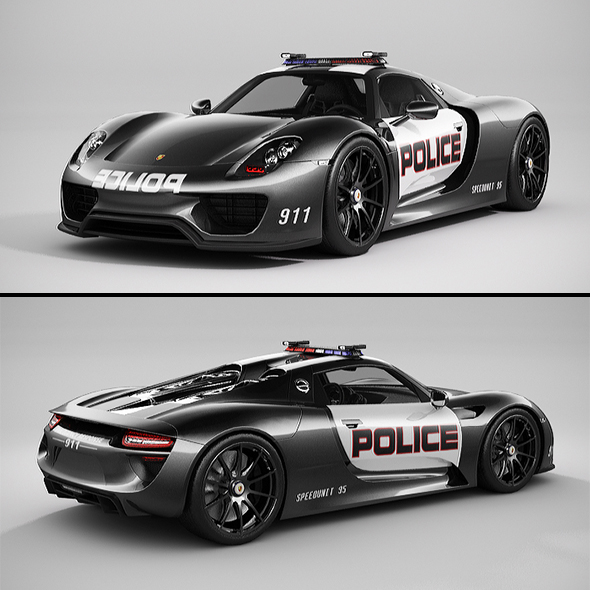 3DOcean Porsche 918 Spyder Police Lowpoly 20904478 3DOcean Porsche 918 Spyder Police Lowpoly 20904478