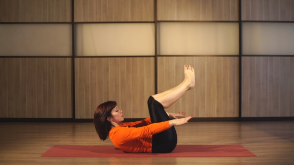 Woman Pilates Exercises Fitness alt