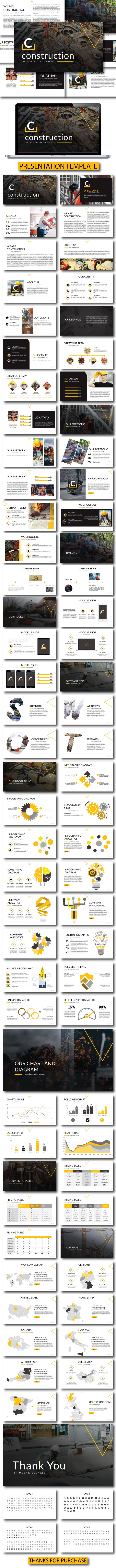 Construction - Creative Keynote Template - Keynote Templates Presentation Templates