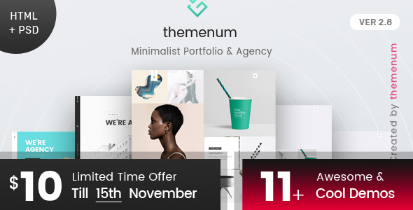 Creative Portfolio Template with PSD files - themenum - Portfolio Creative