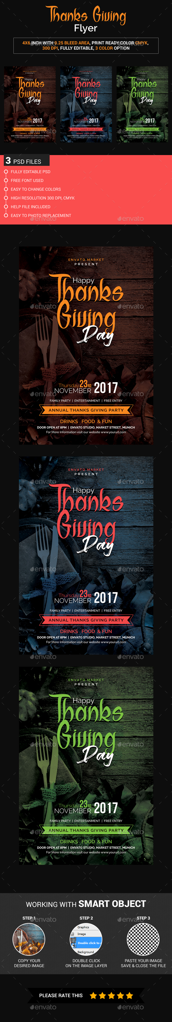 Thanks Giving Flyer - Events Flyers