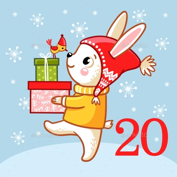 GraphicRiver Vector Christmas Advent Calendar 20906047