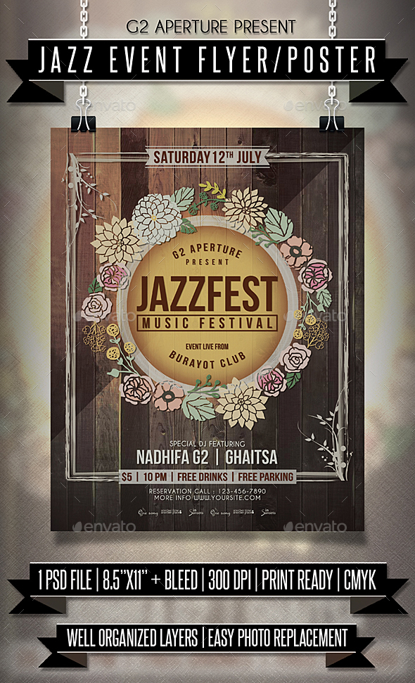 GraphicRiver Jazz Event Flyer Poster 20906549 GraphicRiver Jazz Event Flyer Poster 20906549