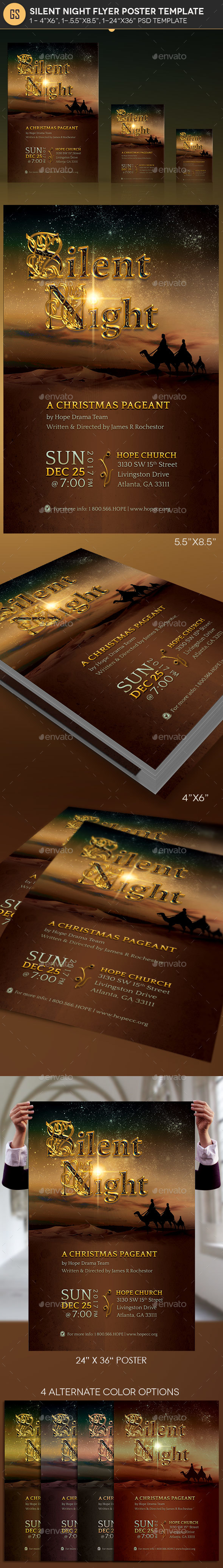 GraphicRiver Silent Night Flyer Poster Template 20906673