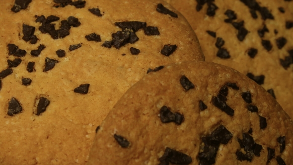 Tasty Chip Cake Cookies with Chocolate Pieces Shallow alt