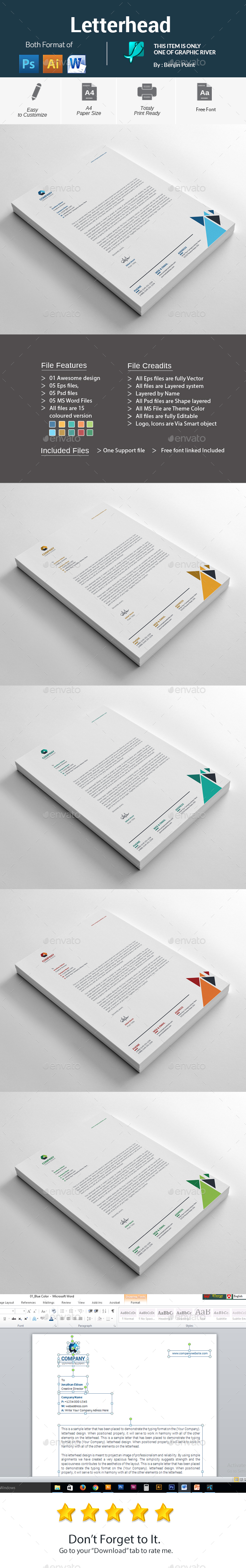 GraphicRiver Letterhead 20908091 GraphicRiver Letterhead 20908091