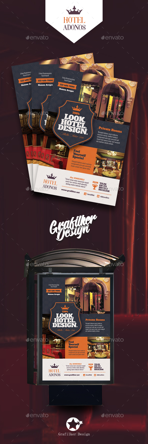 GraphicRiver Hotel Poster Templates 20908437 GraphicRiver Hotel Poster Templates 20908437