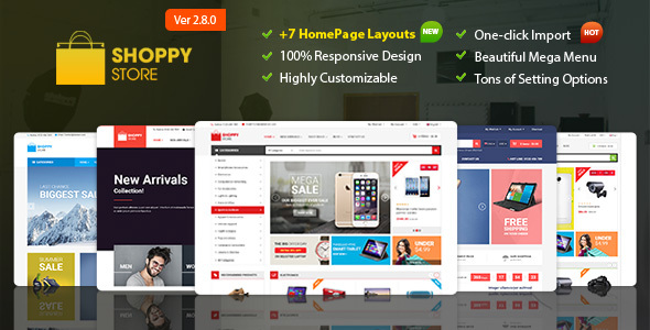 Shoppy Store - Responsive Magento 2 and 1.9 Theme - Shopping Magento