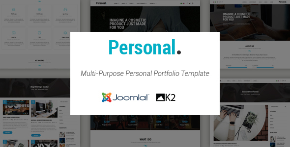 Personal - Responsive Multi-Purpose Personal Portfolio Joomla Template With Page Builder - Portfolio Creative