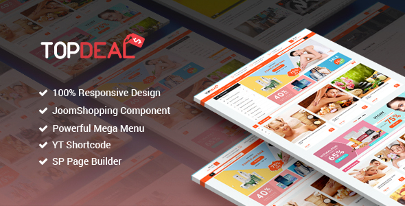 TopDeal - Responsive Multipurpose Deal, eCommerce Joomla Template With Page Builder - Retail Joomla