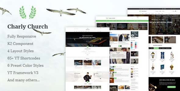 Charly Responsive Church Religious Joomla Theme Charly Responsive Church Religious Joomla Theme
