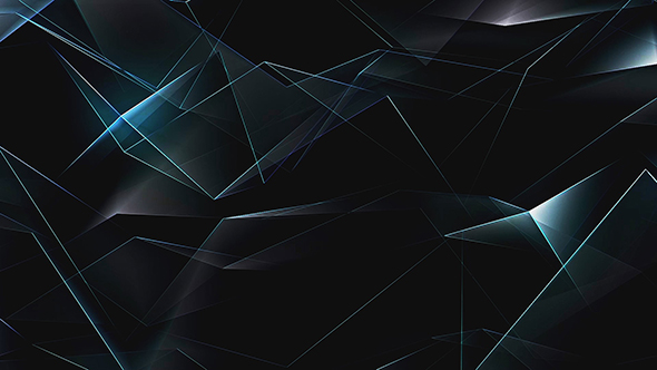 Blue Abstract Polygonal Background Loop