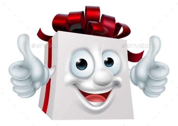 GraphicRiver Gift Present Cartoon Character 20909289 GraphicRiver Gift Present Cartoon Character 20909289