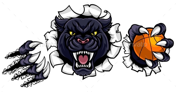 GraphicRiver Black Panther Basketball Mascot 20909359 GraphicRiver Black Panther Basketball Mascot 20909359