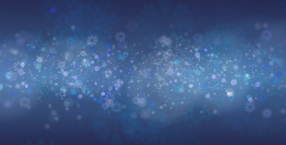 Blue Snowflakes Background