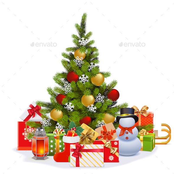 Vector Christmas Fir Tree - Christmas Seasons/Holidays