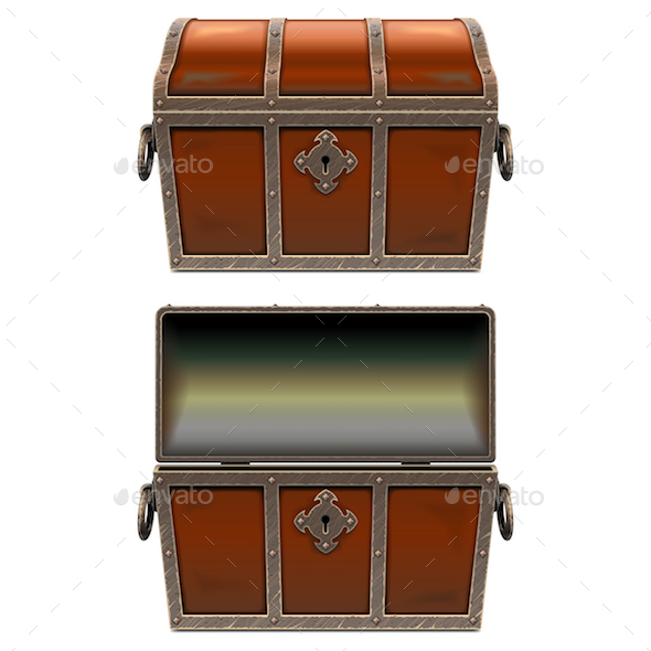 Vector Old Fairy Chest - Miscellaneous Vectors