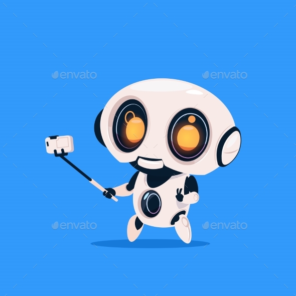 Robot Takes Selfie - Computers Technology