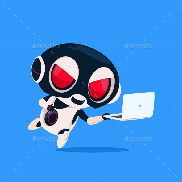 Robot Wears Hacker Mask - Computers Technology