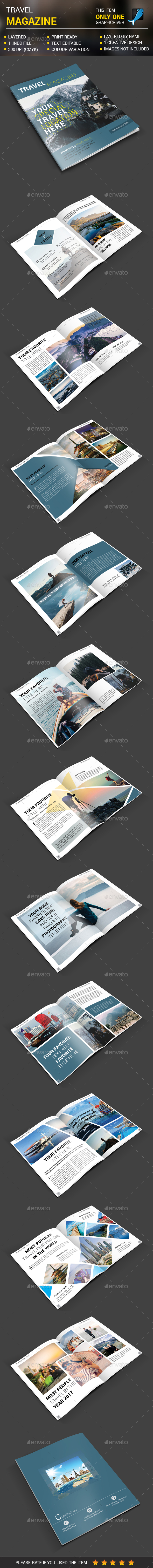 GraphicRiver Travel Magazine 20912463 GraphicRiver Travel Magazine 20912463