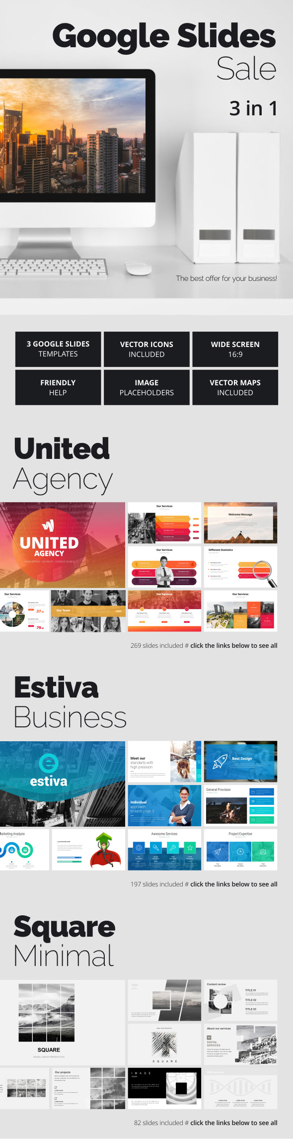 Google Slides Sale - Google Slides Presentation Templates