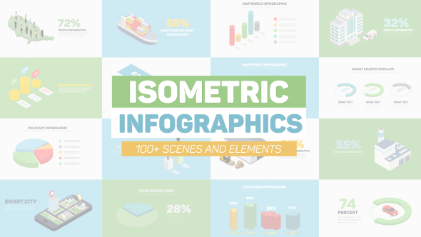 Isometric Infographics - VideoHive 20869321