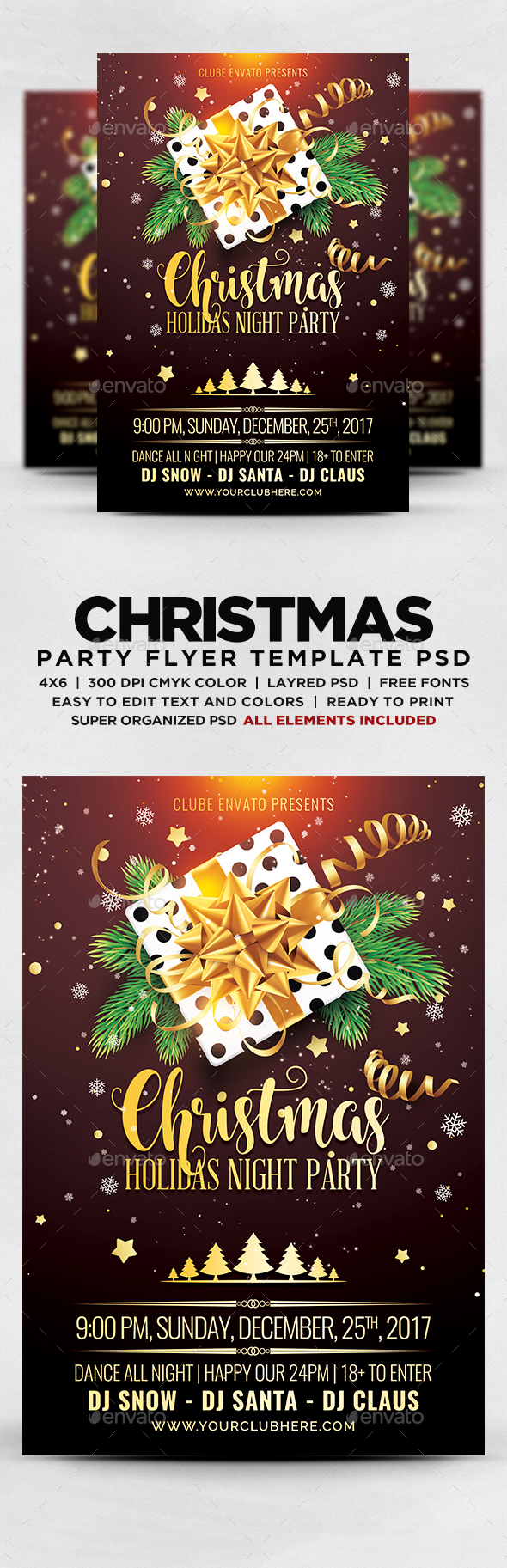 Christmas Night Party Flyer