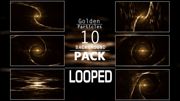 Golden Particles Background Pack