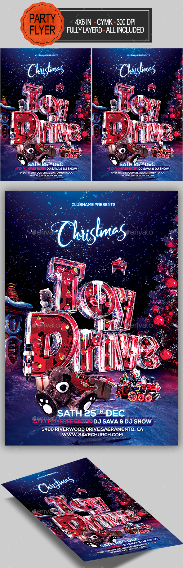Toy Drive Flyer - Holidays Events