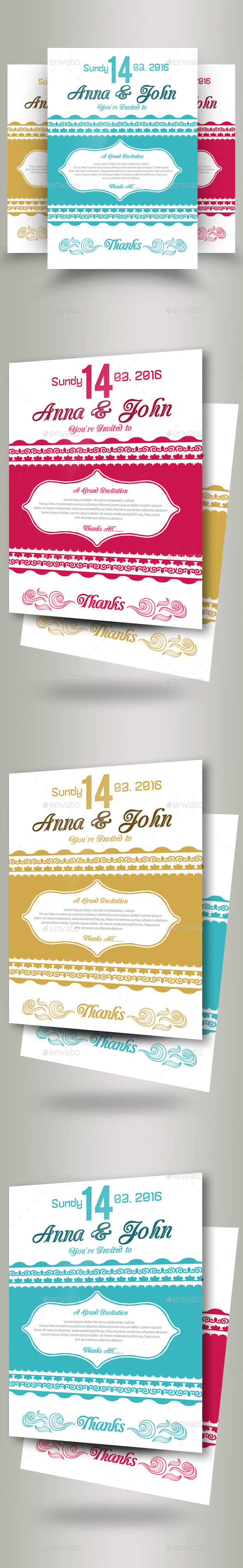 GraphicRiver Wedding Invitation Flyer Template 20913934