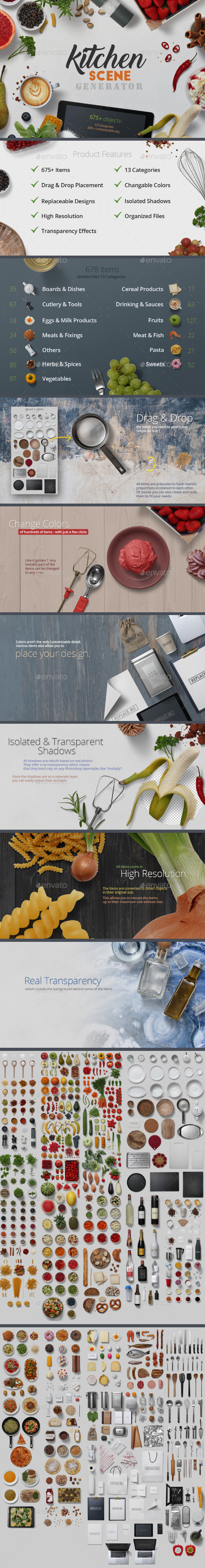 GraphicRiver Kitchen Scene Generator 20914387 GraphicRiver Kitchen Scene Generator 20914387