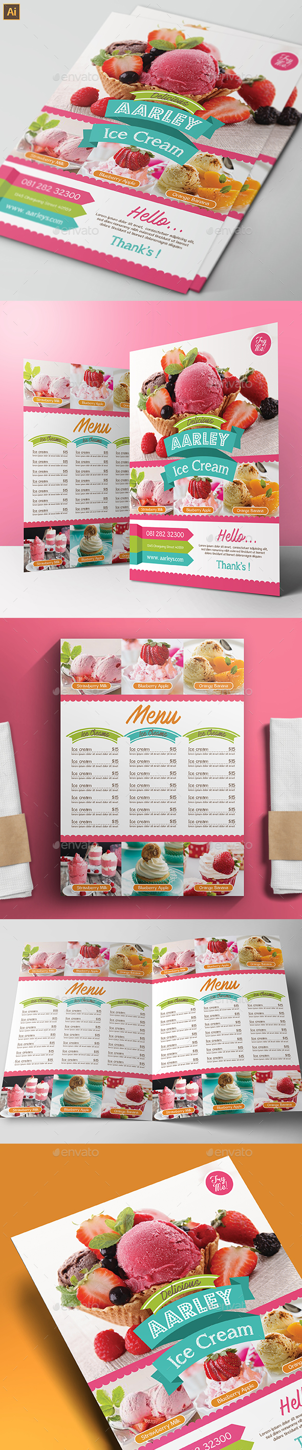 Ice Cream Menu