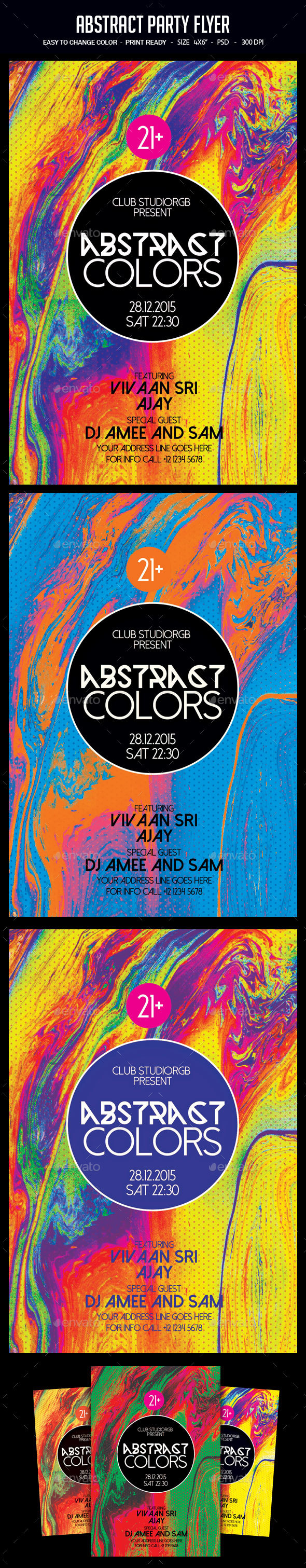 Abstract Party Flyer - Clubs & Parties Events