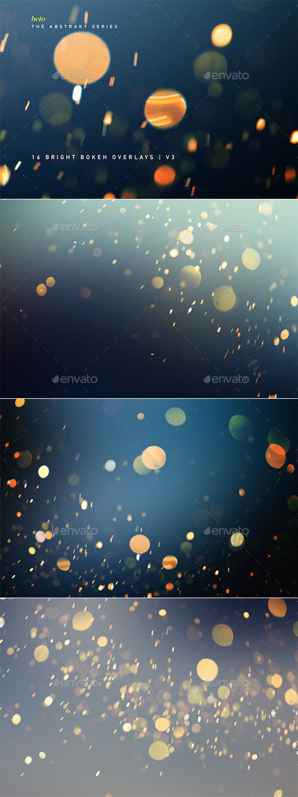 Bright Bokeh Overlays V3 - Abstract Backgrounds
