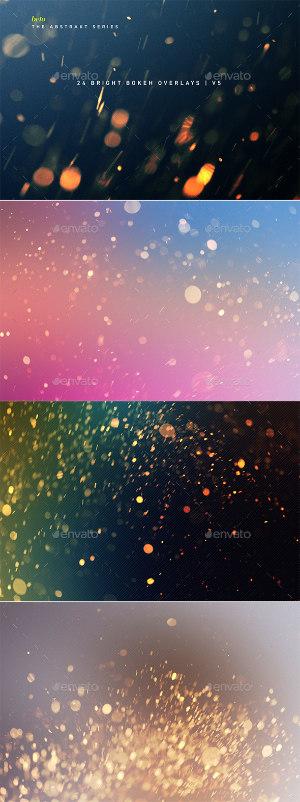 Bright Bokeh Overlays V5 - Abstract Backgrounds