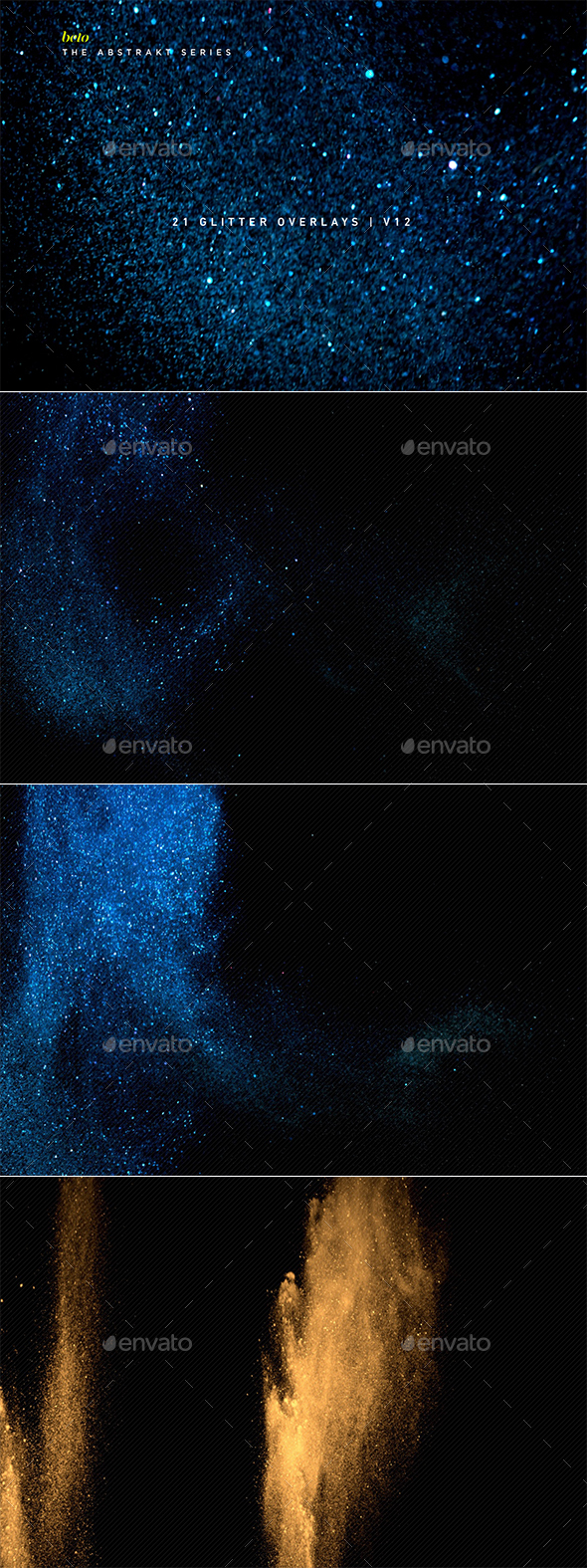 Glitter Overlays V12 - Abstract Backgrounds