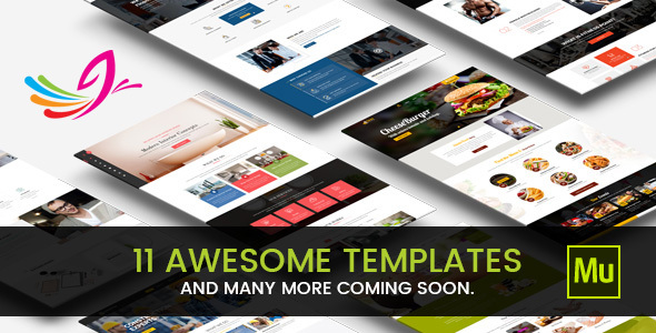 dMuse All in One Muse Template - Muse Templates