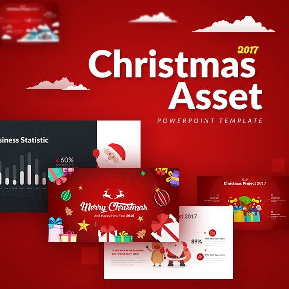 christmas asset - powerpoint templaterrgraph | graphicriver christmas asset - powerpoint templaterrgraph | graphicriver, Presentation templates