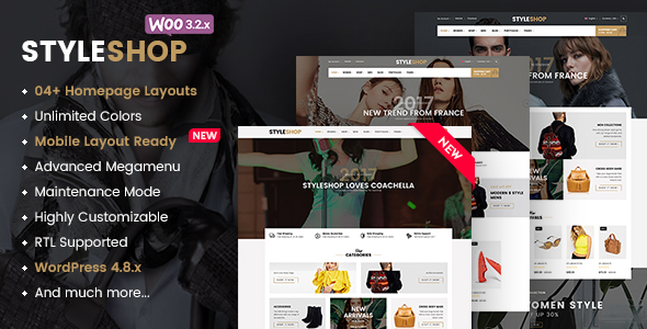StyleShop - Multi-Purpose Responsive WooCommerce Theme (Mobile Layout Included) - WooCommerce eCommerce