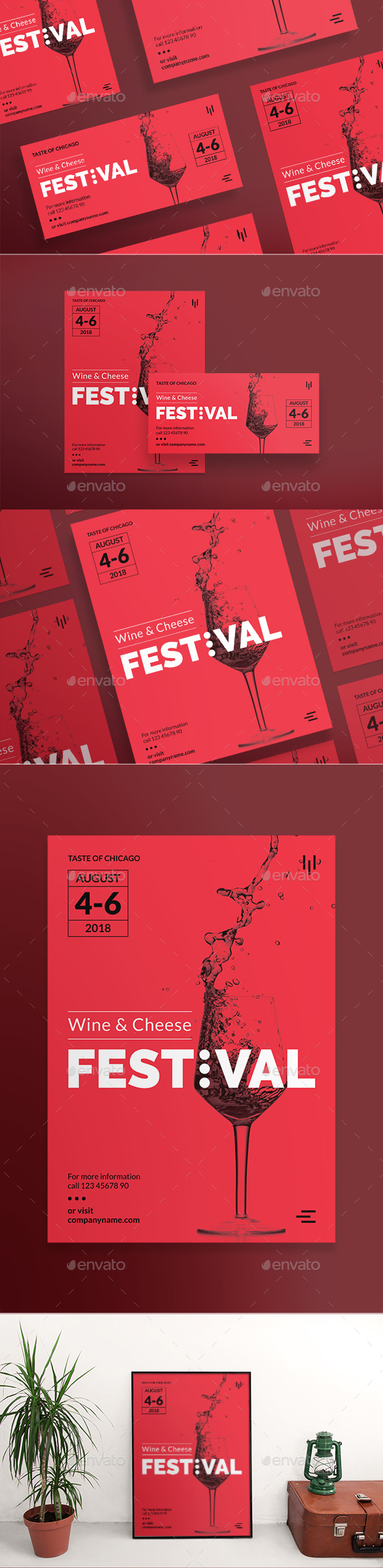 Wine Festival Flyers - Clubs & Parties Events