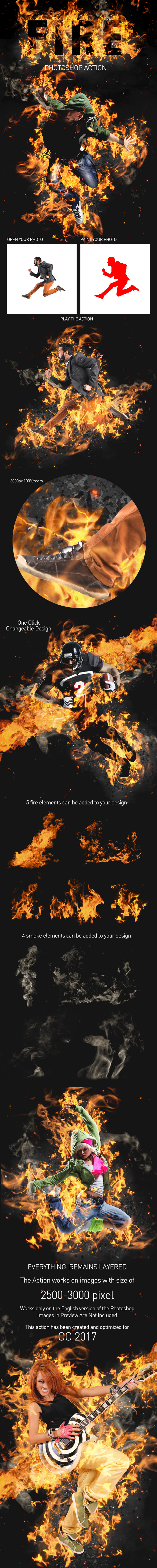 Fire Action - Photo Effects Actions