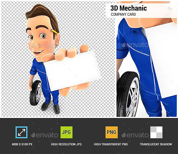 GraphicRiver 3D Mechanic Holding Company Card 20917486 GraphicRiver 3D Mechanic Holding Company Card 20917486