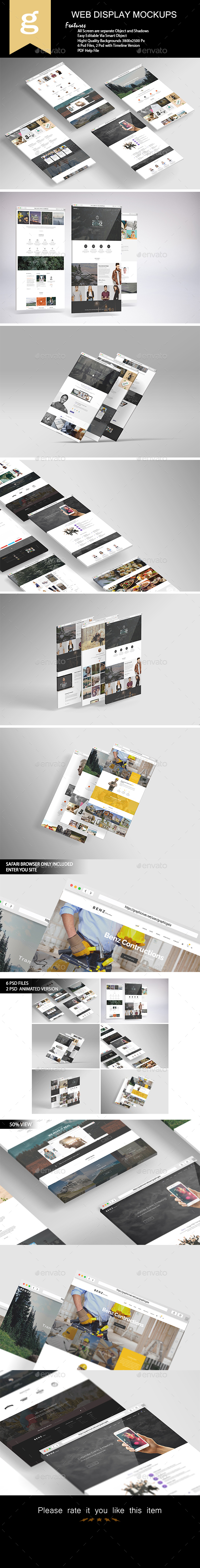 GraphicRiver 3D Web Display Mock-Up 20918362 GraphicRiver 3D Web Display Mock-Up 20918362