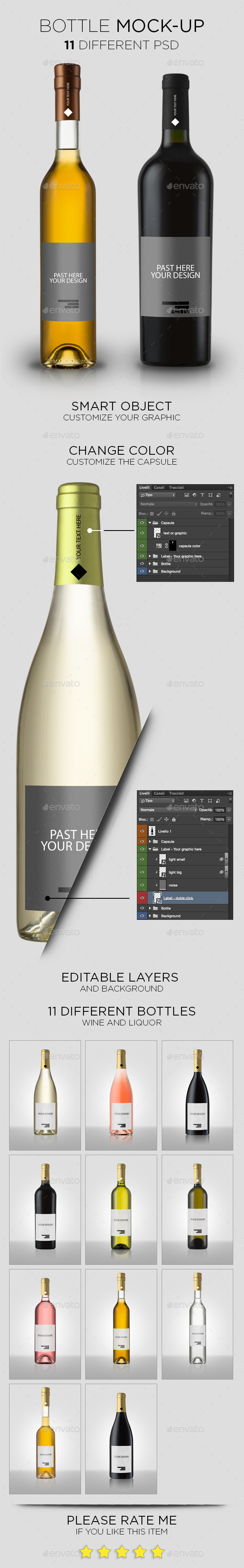Bottle Mock-Up - Product Mock-Ups Graphics