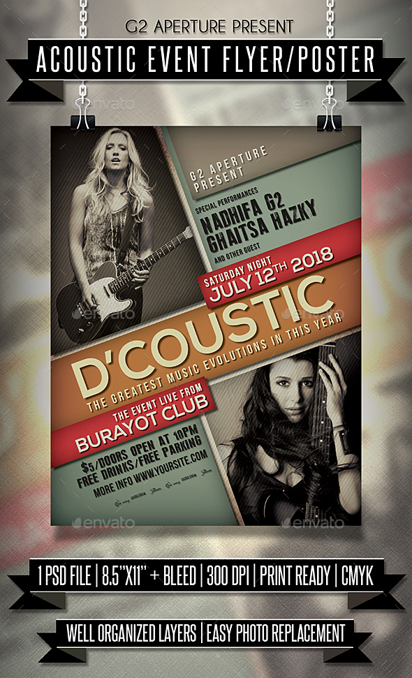 GraphicRiver Acoustic Event Flyer Poster 20918448 GraphicRiver Acoustic Event Flyer Poster 20918448